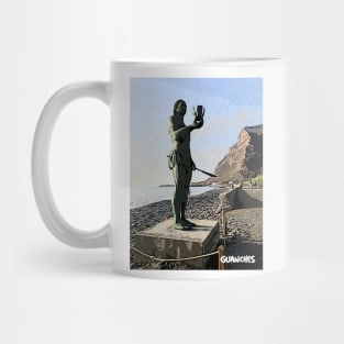 Los Guanches canarios La Gomera statue Mug